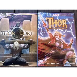 Thor DVD bundle Thor tales of Asgard 2009 & Thor Loki blood Brothers 2011